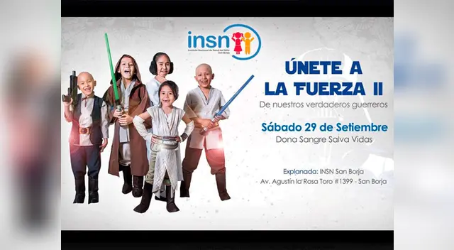 La campaña se realizará este sábado 29 de setiembre "Únete a la Fuerza II"