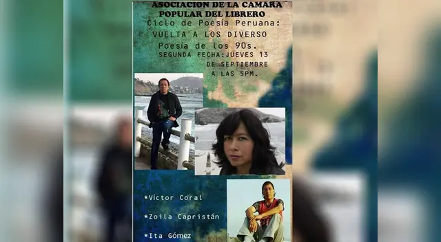 La poesía de los '90 se reunirá esta tarde en el Cercado de Lima La poesía de los '90 se reunirá esta tarde en el Cercado de Lima