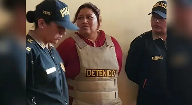 Danyk Marianela Farfán Retto fue capturada y en su poder se encontró celulares