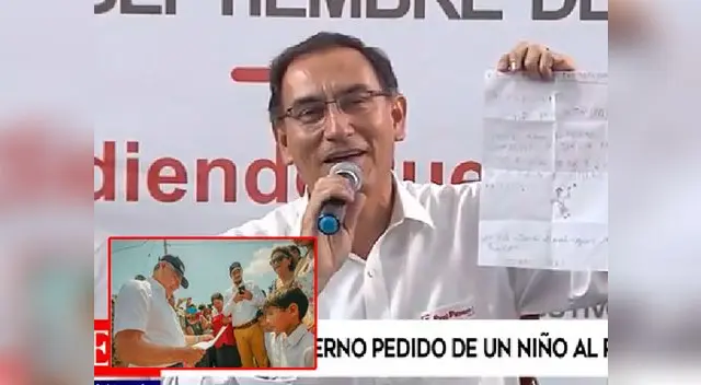 Niño le hace esta petición a Martín Vizcarra. 