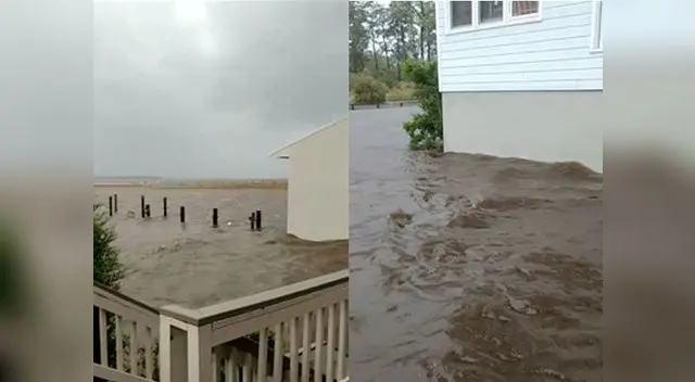 Sujeto comparte video del Huracán Florence y desata la ira de usuarios
