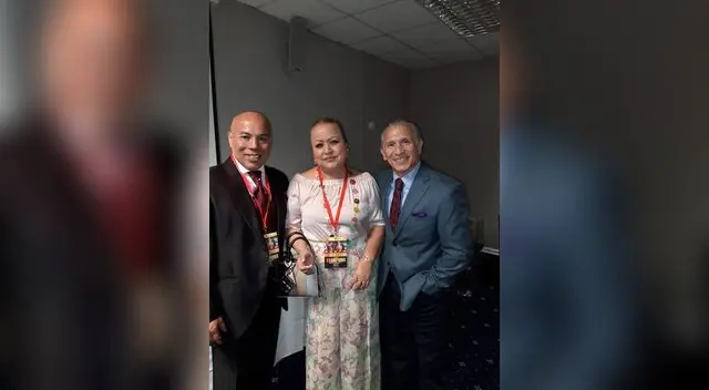 Romero, su esposa y 'Bom Bom ' Mancini Romero, su esposa y 'Bom Bom ' Mancini