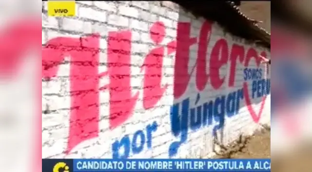 Hitler postula una alcaldía de Áncash. 