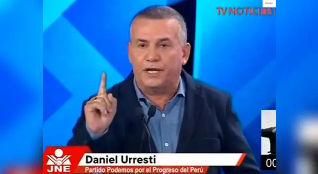 Daniel Urresti en debate organizado por el JNE