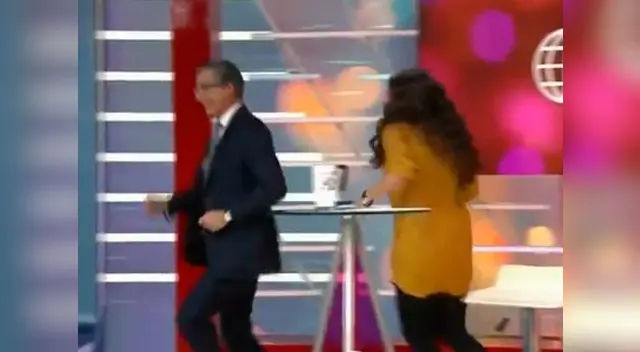 Federico Salazar salió corriendo del set al ver que Rebeca Escribens intentaba abrazarlo Federico Salazar salió corriendo del set al ver que Rebeca Escribens intentaba abrazarlo