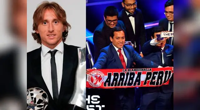 Luka Modric y Dani Alves destacaron a la hinchada peruana por ganar premio "The Best"