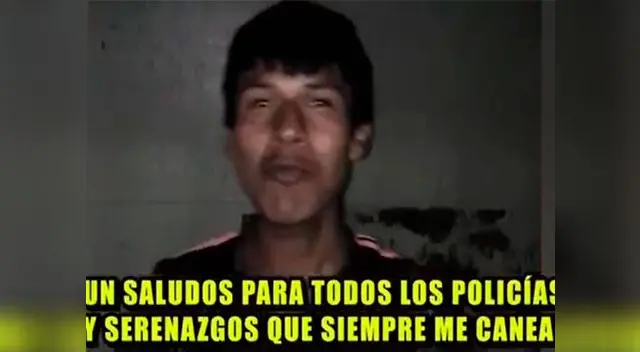 Ladrón envía saludos a policías. 