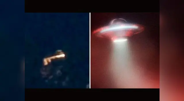 Imagen de un OVNI que sobrevolaba en un lugar del Reino Unido