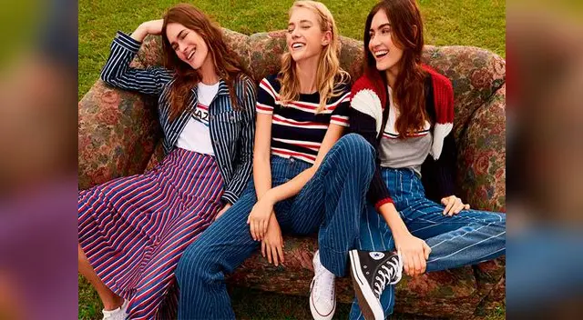 Los jeans a rayas llegaron con fuerza esta temporada y se quedaron