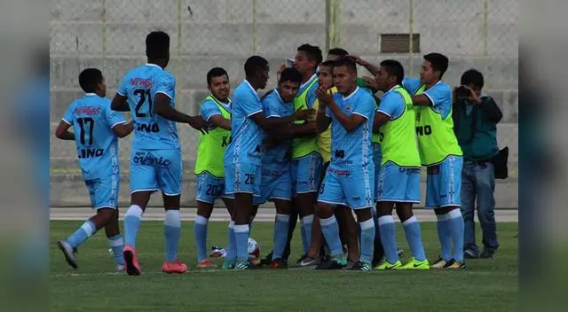 Festejo del Binacional por la victoria ante Cantolao. FOTO: Facebook Binacional