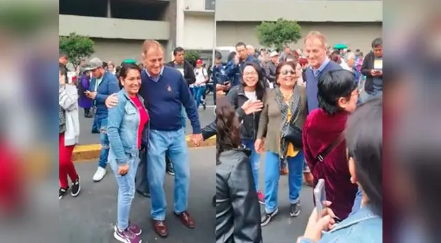 Jorge Munoz en la procesión del Señor de los Milagros Jorge Munoz en la procesión del Señor de los Milagros