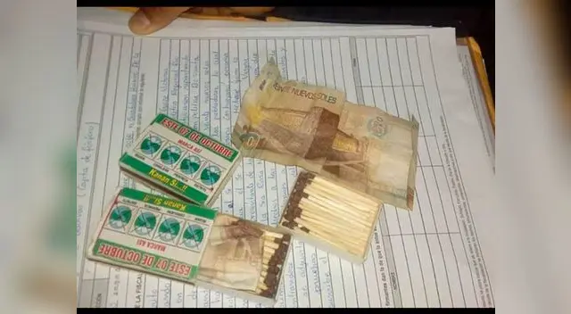 Entregan dinero en cajas de fósforos