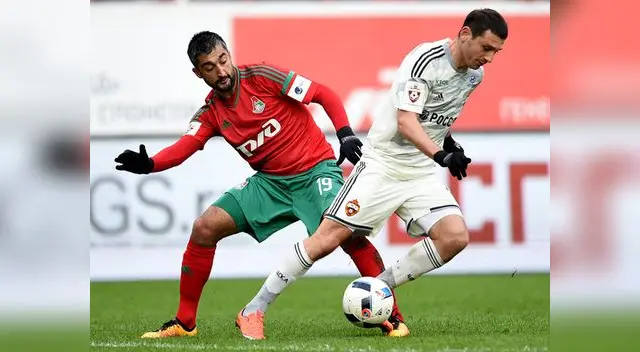 Lokomotiv sin Jefferson Farfán derrotó 1-0 al CSKA