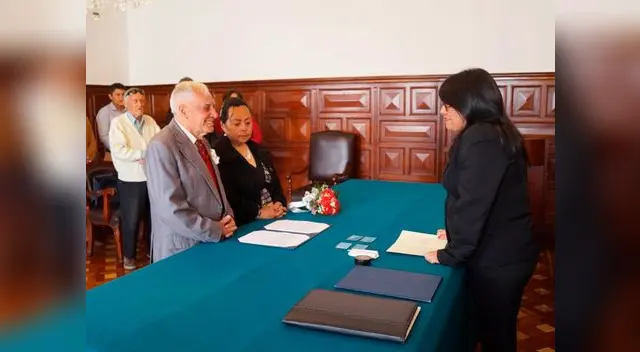 Pareja de ancianos se casaron en centro de Inabif Pareja de ancianos se casaron en centro de Inabif