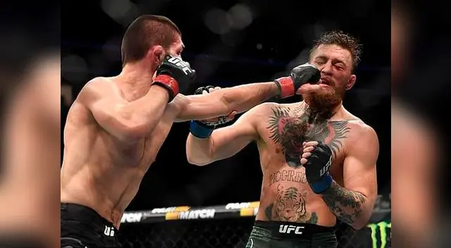 McGregor se llevó la peor parte tras ser golpeado por Khabib en el UFC 229