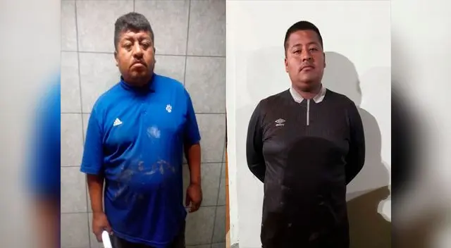 Dos de los intervenidos por la PNP