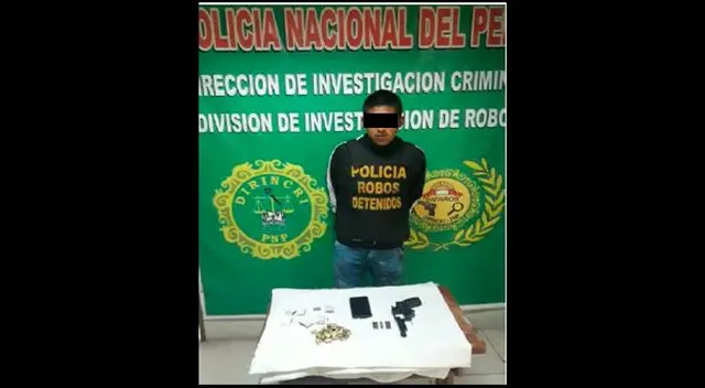 La PNP informó que el detenido aceptó su delitio