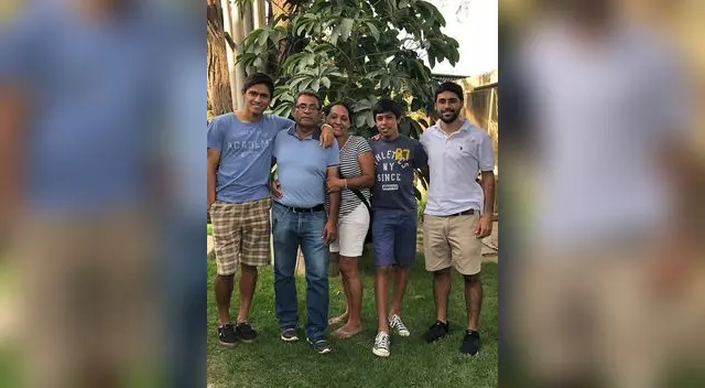 Felipe Mesones junto a su familia FOTO: Roberto Saavedra