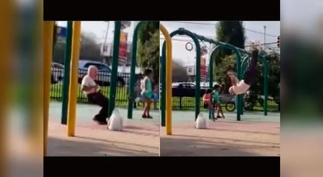 Anciano se vuelve tendencia tras realizar pirueta Anciano se vuelve tendencia tras realizar pirueta