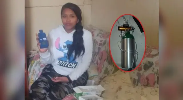 Joven sufrió robo de su balón de oxígeno
