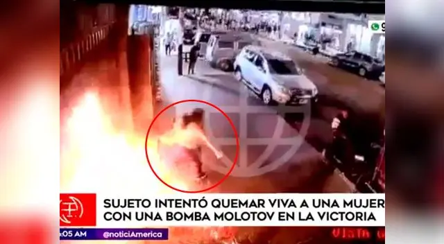 Mujer se salvó de morir incinerada Mujer se salvó de morir incinerada