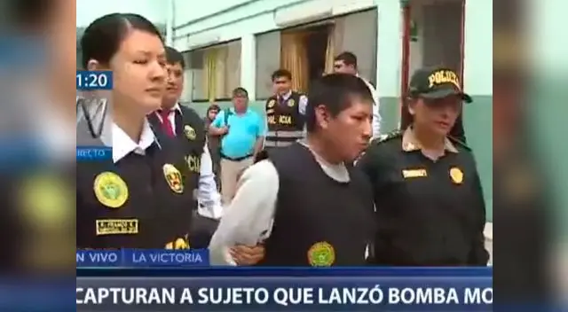 Capturan a sujeto que lanzó bomba molotov contra mujer