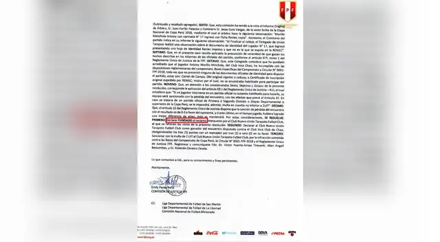 Resolución del reclamo Tarapoto 2 Resolución del reclamo Tarapoto 2