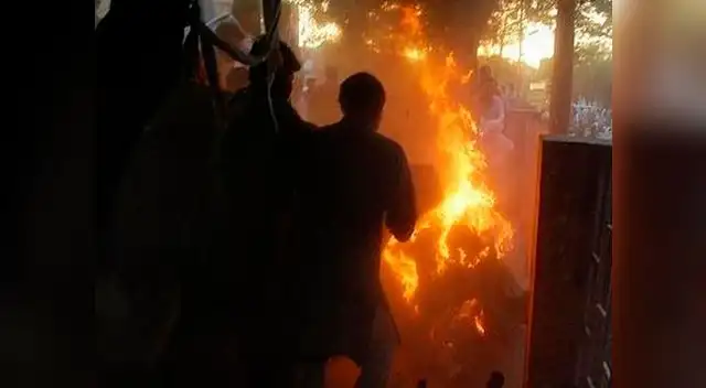 Hombre se prendió fuego por no ganar la lotería Hombre se prendió fuego por no ganar la lotería