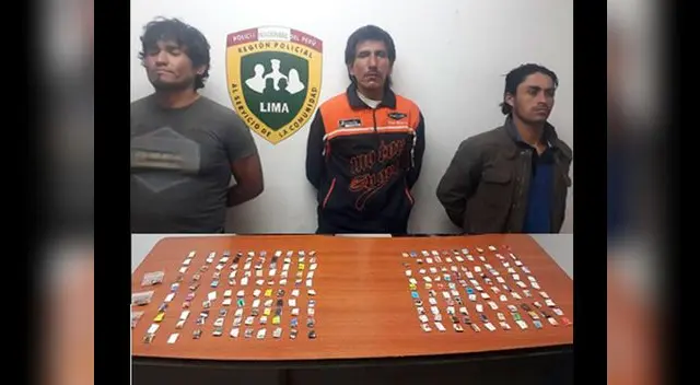 Sujetos cayeron con varios envoltorios de droga