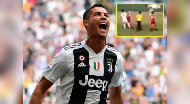 Cristiano Ronaldo campartió en su cuenta de Facebook lujosa jugada de su hijo que terminó en gol