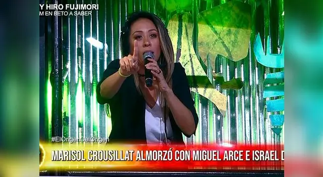 Cathy Sáenz mostró su molestia en programa