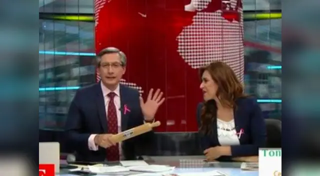 Las ocurrencias de Federico Salazar hacen que su pareja de conducción Verónica Linares la pase bien