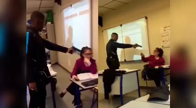 Alumno llevó un arma a su escuela y amenazó a su profesora Alumno llevó un arma a su escuela y amenazó a su profesora