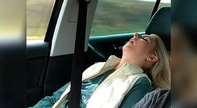 La cara de la mujer al despertar es imperdible