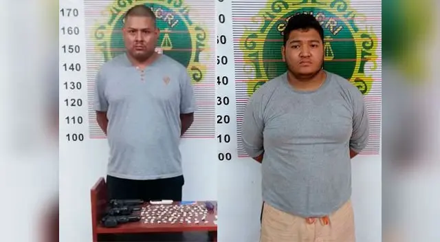 Los sujetos fueron capturados con armas de fuego y droga Los sujetos fueron capturados con armas de fuego y droga
