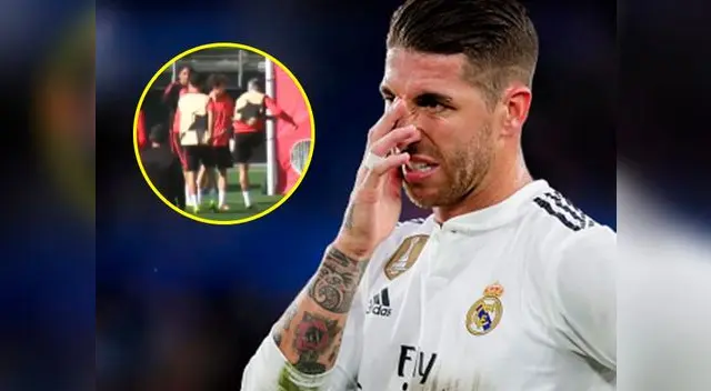 Sergio Ramos le metió dos pelotazos a jugador cantenaro del Real Madrid Sergio Ramos le metió dos pelotazos a jugador cantenaro del Real Madrid