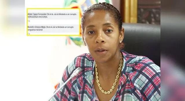 Usuarios critican a la congresista en redes sociales Usuarios critican a la congresista en redes sociales