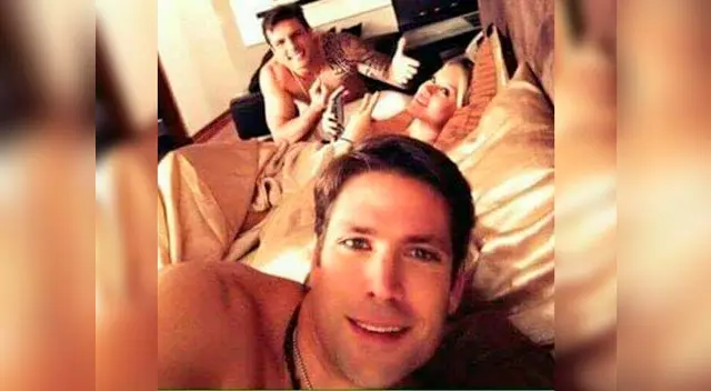 Fanáticos de Paco Bazán, comentarista deportivo de ATV, desata comentarios subidos de tono en redes sociales por imagen junto a Leslie Shaw y Nicola Porcella.