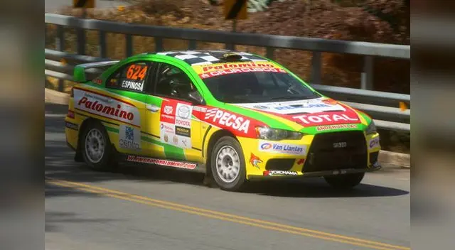 Ronmel Palomino junto a su tripulante Adolfo Espinosa lideran en  Los Caminos del Inca
