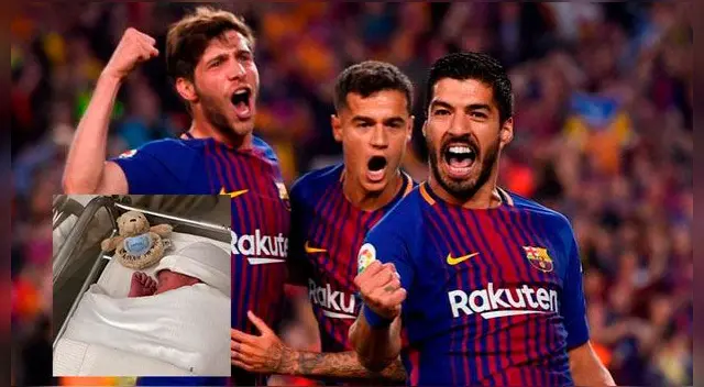 Lo grita así Suárez el nacimiento de su tercer hijo