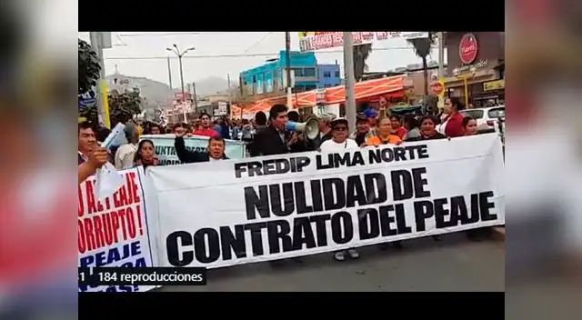 Vecinos de Lima Norte protestaron por alza de peajes | El Popular