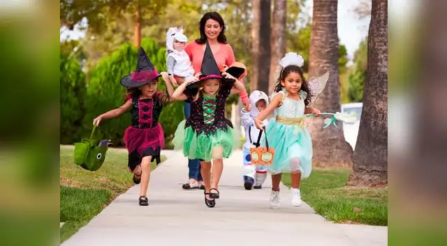 El disfraz de Halloween debe facilitar la movilidad del niño para evitar tropiezos y caídas