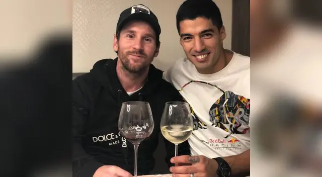 Messi y Suárez siguen celebrando Messi y Suárez siguen celebrando