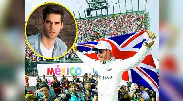 Guty Carrera estuvo en histórico triunfo de Luis Hamilton