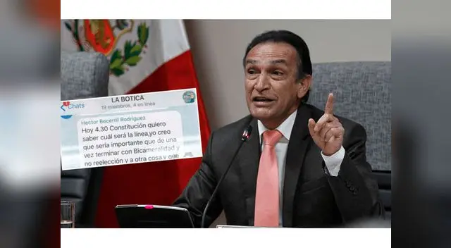 Hector Becerril agrede al gobierno en chat "La Botica"