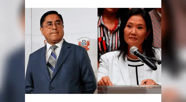 Ex juez César Hinostroza y Keiko Fujimori