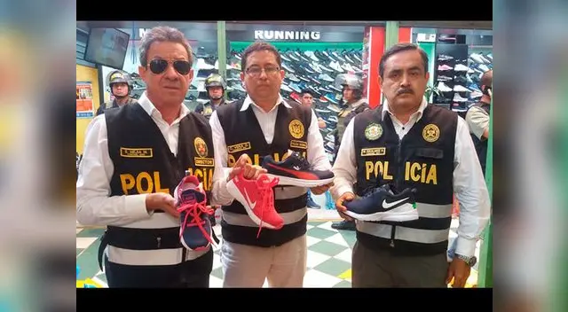 Policía Fiscal ingresó a galería donde se vendían zapatillas "bamba"