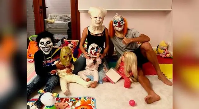 Cristiano Ronaldo sorprende a hinchas tras lucir terrorífico disfraz junto a su familia
