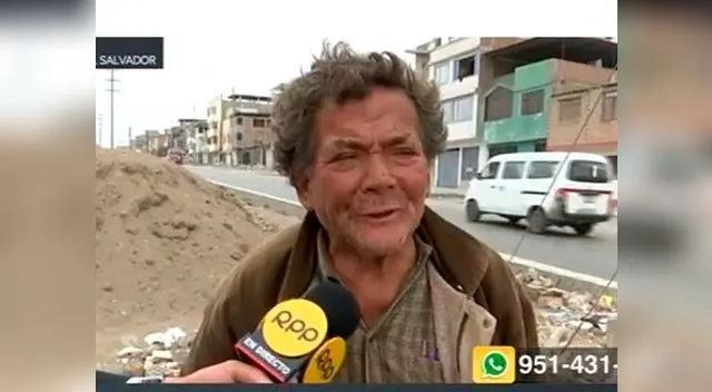 Abuelo de 80 años vive en las calles