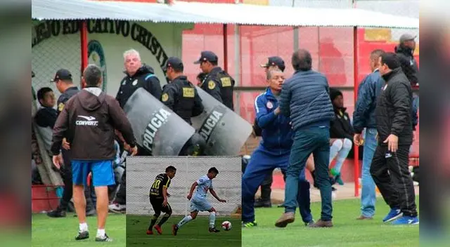 Hubo incidentes entre comando técnicos de ambos equipos. FOTO: Edgar Jara Hubo incidentes entre comando técnicos de ambos equipos. FOTO: Edgar Jara